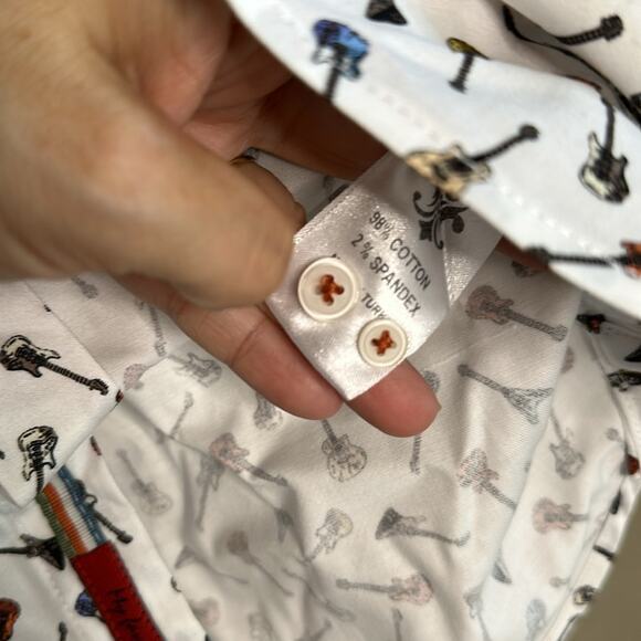 Visconti men’s guitar button down shirt‎ size medium - Picture 5 of 6